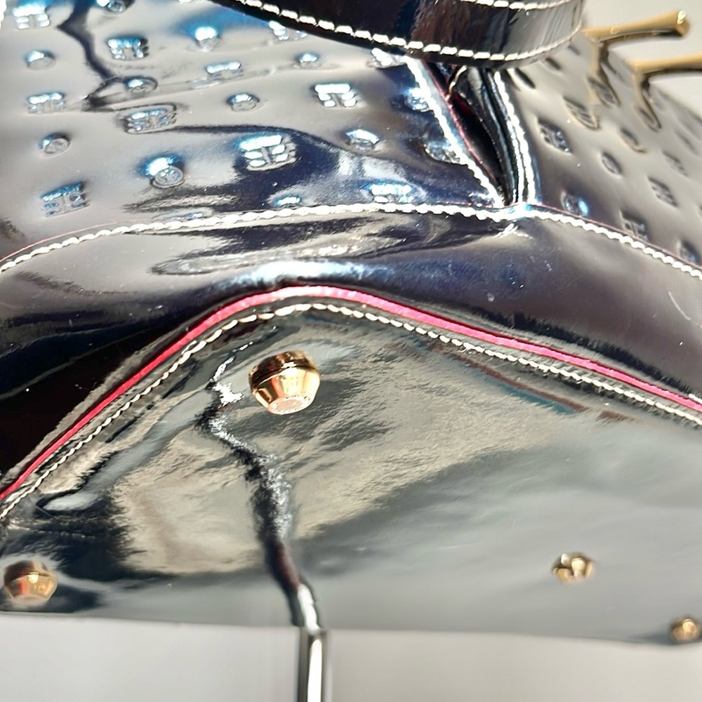 Arcadia Blue patent Satchel - Picture 7 of 13